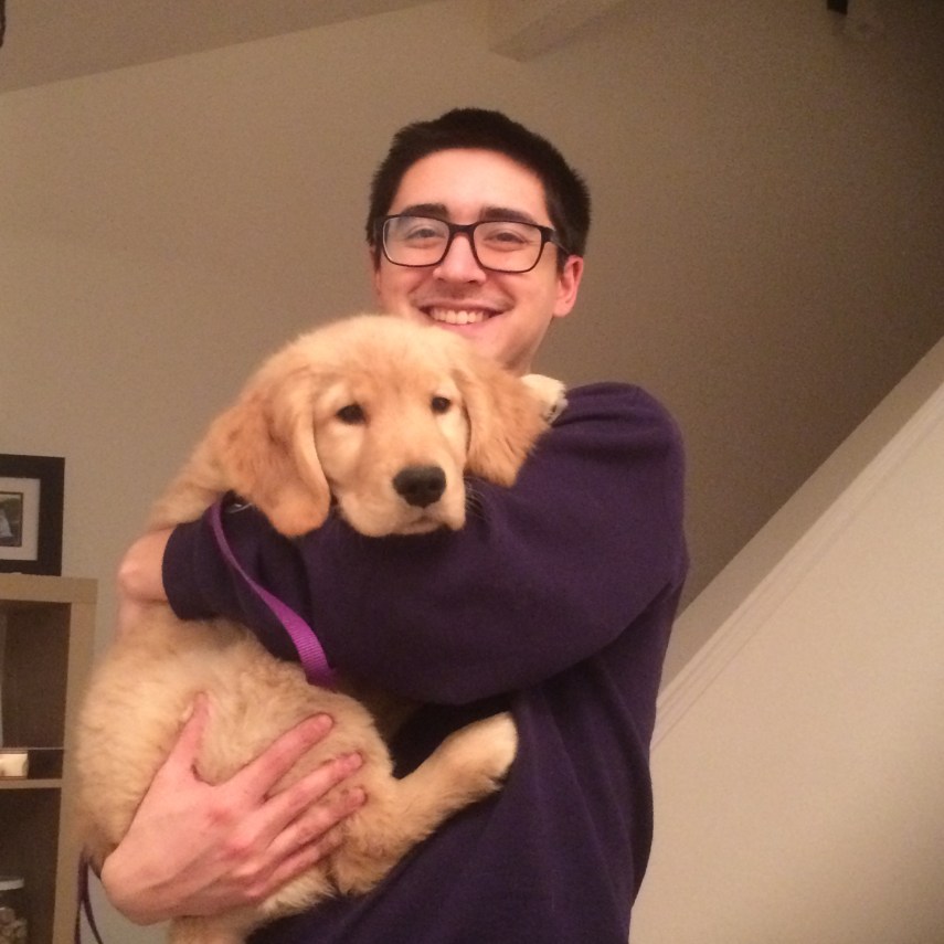 My pup at 2.5 months old - she helped me battle depression